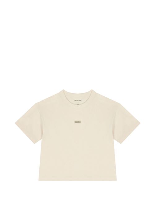T-shirt bambina Calvin Klein grigia Calvin Klein Kids | IG0IG03063PGB